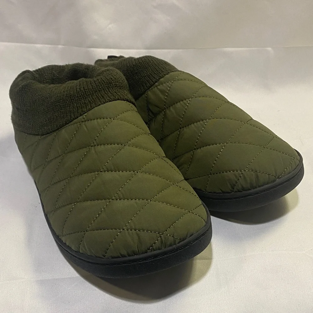 Vance Co Jc‎ Fargo Mens Olive Green Clog Slippers Size 8/9